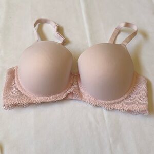 Auden Bra Lined Bra Size 36C pink lace